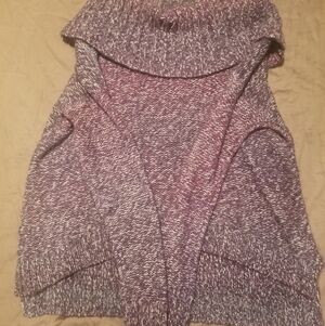 American Eagle Cowl Neck Sweater. Size M. Purple, Maroon, and Gray.